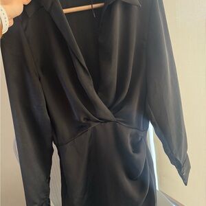 Zara short satin effect dress XS